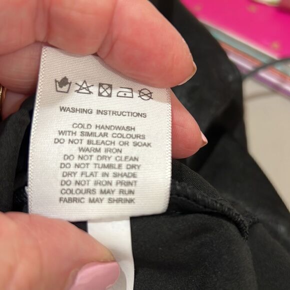 Charlie Holiday Black Satin Chelsea Skirt NWT - Picture 13 of 15